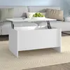 Image de vidaXL Table basse blanc 80x55,5x41,5 cm bois d'ingénierie