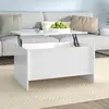 Image de vidaXL Table basse blanc brillant 80x55,5x41,5 cm bois d'ingénierie