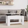 Image de vidaXL Table basse blanc 101x49x52 cm bois d'ingénierie