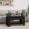 Image de vidaXL Table basse noir 101x49x52 cm bois d'ingénierie