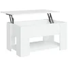Image de vidaXL Table de salon Blanc 79 x 49 x 41 cm en bois multicouche