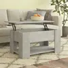 Image de vidaXL Table basse gris béton 79x49x41 cm bois d'ingénierie