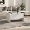 Image de vidaXL Table basse blanc 80x50x42,5 cm bois d'ingénierie