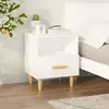 Image de vidaXL Table de chevet Blanc 40x35x47 cm