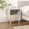Image de vidaXL Table de chevet Gris béton 40x35x47 cm