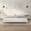 Image de vidaXL Tables de chevet 2 pcs blanc brillant 40x35x47 cm
