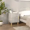 Image de vidaXL Table de chevet Gris béton Bois d'ingénierie