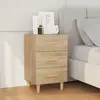Image de vidaXL Table de chevet chêne sonoma 40x40x66 cm bois d'ingénierie