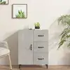 Image de vidaXL Buffet gris béton 69,5x34x90 cm bois d'ingénierie