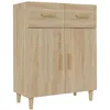 Image de vidaXL Buffet chêne sonoma 69,5x34x89 cm bois d'ingénierie