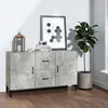 Image de vidaXL Buffet gris béton 100x36x60 cm bois d'ingénierie