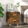 Image de vidaXL Table de chevet Chêne fumé 40x35x47,5 cm