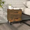 Image de vidaXL Table de chevet Chêne fumé 40x35x47,5 cm