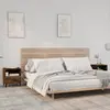 Image de vidaXL Tables de chevet 2 pcs Chêne fumé Bois d'ingénierie