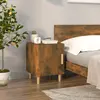 Image de vidaXL Table de chevet Chêne fumé Bois d'ingénierie