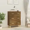 Image de vidaXL Buffet Chêne marron 70x34x90 cm Bois d'ingénierie