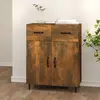 Image de vidaXL Buffet chêne fumé 69,5x34x90 cm bois d'ingénierie