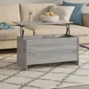 Image de vidaXL Table basse sonoma gris 102x55,5x52,5 cm bois d'ingénierie