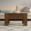 Image de vidaXL Table basse Chêne marron 79x49x41 cm Bois d'ingénierie