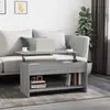 Image de vidaXL Table basse sonoma gris 102x50x52,5 cm bois d'ingénierie