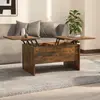 Image de vidaXL Table basse chêne fumé 80x50x42,5 cm bois d'ingénierie
