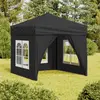 Image de vidaXL Tente de réception pliable avec parois Anthracite 2x2 m