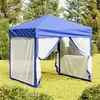 Image de vidaXL Tente de réception pliable avec parois Bleu 2x2 m