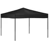 Image de vidaXL Rideau de fête pliable noir 3 x 3 m