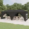 Image de vidaXL Tente de réception pliable avec parois Anthracite 3x6 m