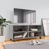 Image de vidaXL Meuble TV sur roulettes Sonoma gris 90x35x35 cm Bois ingénierie