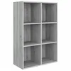 Image de Bibliothèque/Buffet Sonoma gris 66x30x98 cm Bois d'ingénierie
