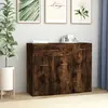 Image de vidaXL Buffet Chêne fumé 88x30x70 cm Bois d'ingénierie