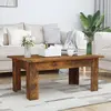 Image de vidaXL Table basse Chêne fumé 100x60x42 cm Bois d'ingénierie