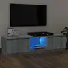 Image de vidaXL Meuble TV avec lumières LED sonoma gris 120x30x36 cm