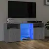 Image de vidaXL Meuble TV avec lumières LED Sonoma gris 120x30x50 cm