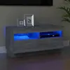 Image de vidaXL Meuble TV avec lumières LED sonoma gris 80x35x40 cm