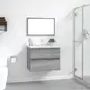 Image de vidaXL Ensemble de meubles de salle de bain 2 pcs Sonoma gris