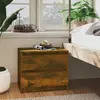 Image de vidaXL Tables de chevet 2pcs Chêne fumé 50x39x43,5cm Bois d'ingénierie
