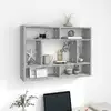 Image de vidaXL Étagère murale Sonoma gris 75x16x55 cm Bois d'ingénierie