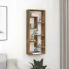 Image de vidaXL Étagère murale Chêne fumé 36x16x90 cm Bois d'ingénierie