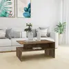 Image de vidaXL Table basse Chêne fumé 90x60x42,5 cm Bois d'ingénierie