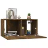 Image de vidaXL Meubles TV suspendus 3 pcs Chêne fumé 60x30x30 cm