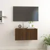 Image de vidaXL Armoire TV suspendue Chêne marron 60x30x30 cm Bois d'ingénierie