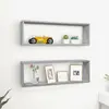 Image de vidaXL Étagères murales cubiques 2 pcs Sonoma gris 80x15x26,5 cm