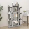 Image de vidaXL Bibliothèque Sonoma gris 86x25,5x140 cm Bois d'ingénierie