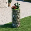 Image de vidaXL Poteau à gabion circulaire Acier galvanisé Ø50x100 cm