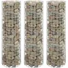 Image de vidaXL Lit surélevé à gabion circulaire 3pcs Acier galvanisé Ø30x100cm