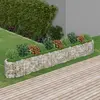 Image de vidaXL Lit surélevé à gabion Fer galvanisé 400x50x50 cm
