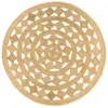 Image de vidaXL Tapis fait à la main Jute tressée 210 cm