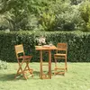 Image de vidaXL Ensemble de bar d'extérieur 3 pcs Bois d'acacia massif